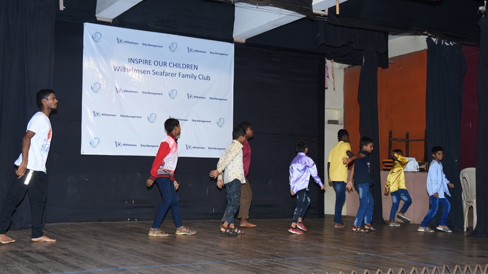 Children of Snehasadan giving a dance performance